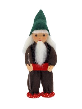 Gnome, brown, 13 cm