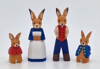 Set: Osterhasen-Familie, klein, 5,5 cm* - 10 cm