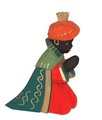 King, colored, green cloak, 9 cm (Type 1)