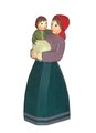 Mutter mit Kind auf dem Arm, 10,5 cm (Typ 1)