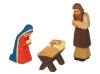 Figuren-Set: Maria, Josef, Christkind (Typ 1)