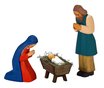 Figure-Set: Mary, Joseph, Christchild (Type 2)