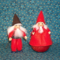 gnome, apple dwarf and santa claus